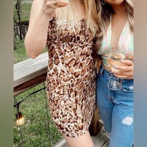 Super cute patterned mini dress